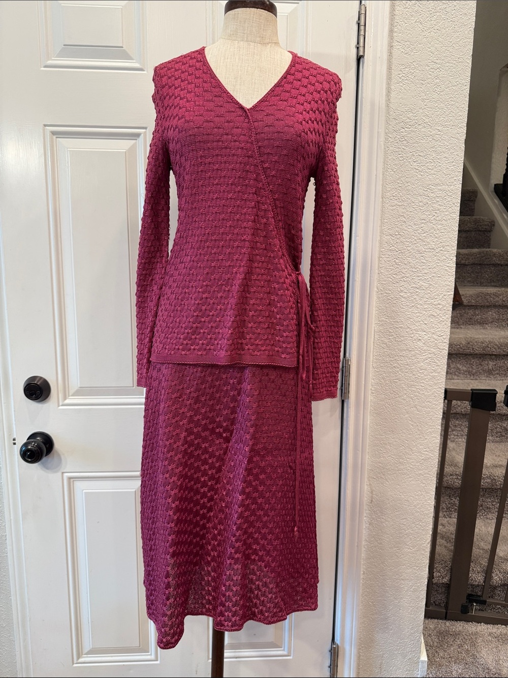Vintage Diane Von Furstenburg wrap top set